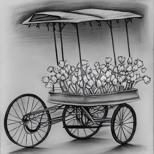 A street vendor's cart