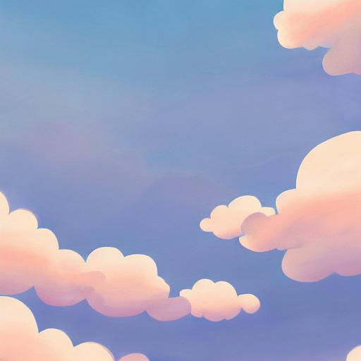 pastel blue cloudy sky