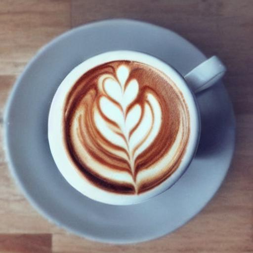 latte art coffee by