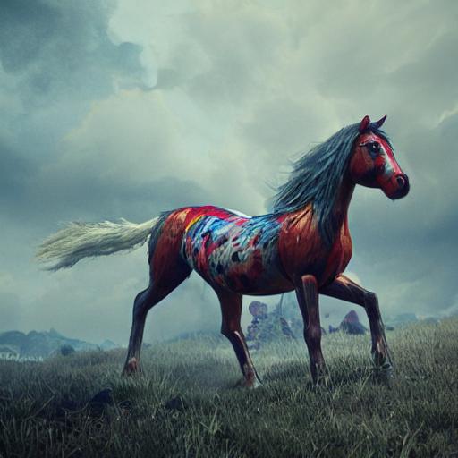 painted horse by @3nxx7gzn