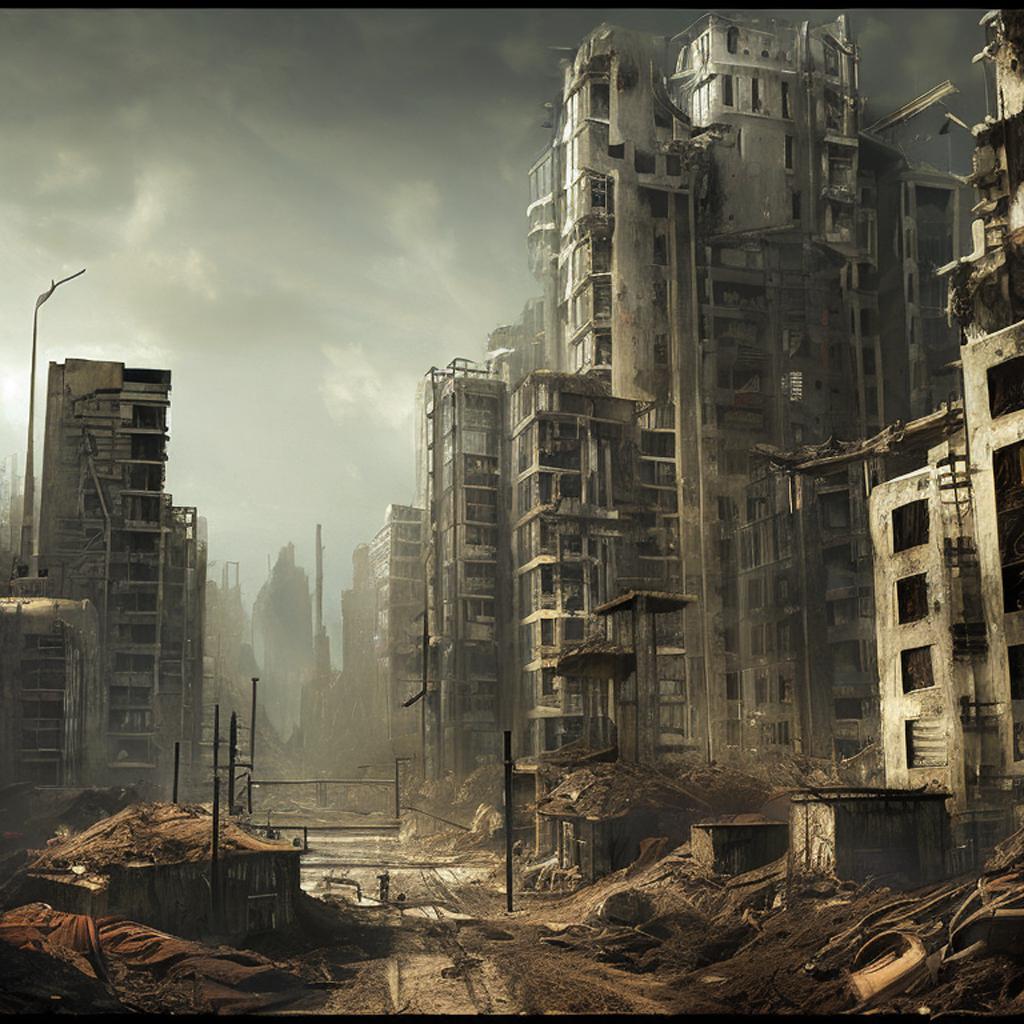 Post apocalyptic city by