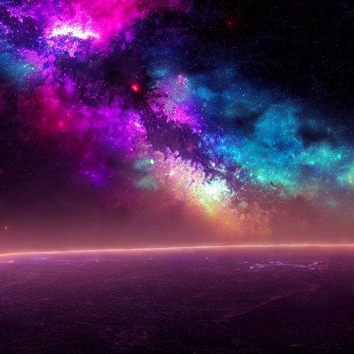 Background of space, milky