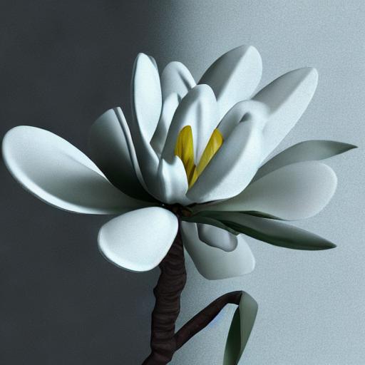 white magnolia by beateanna