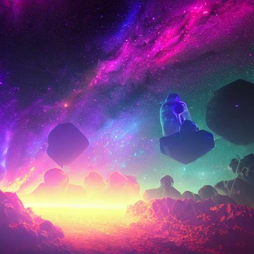 Background of space, milky