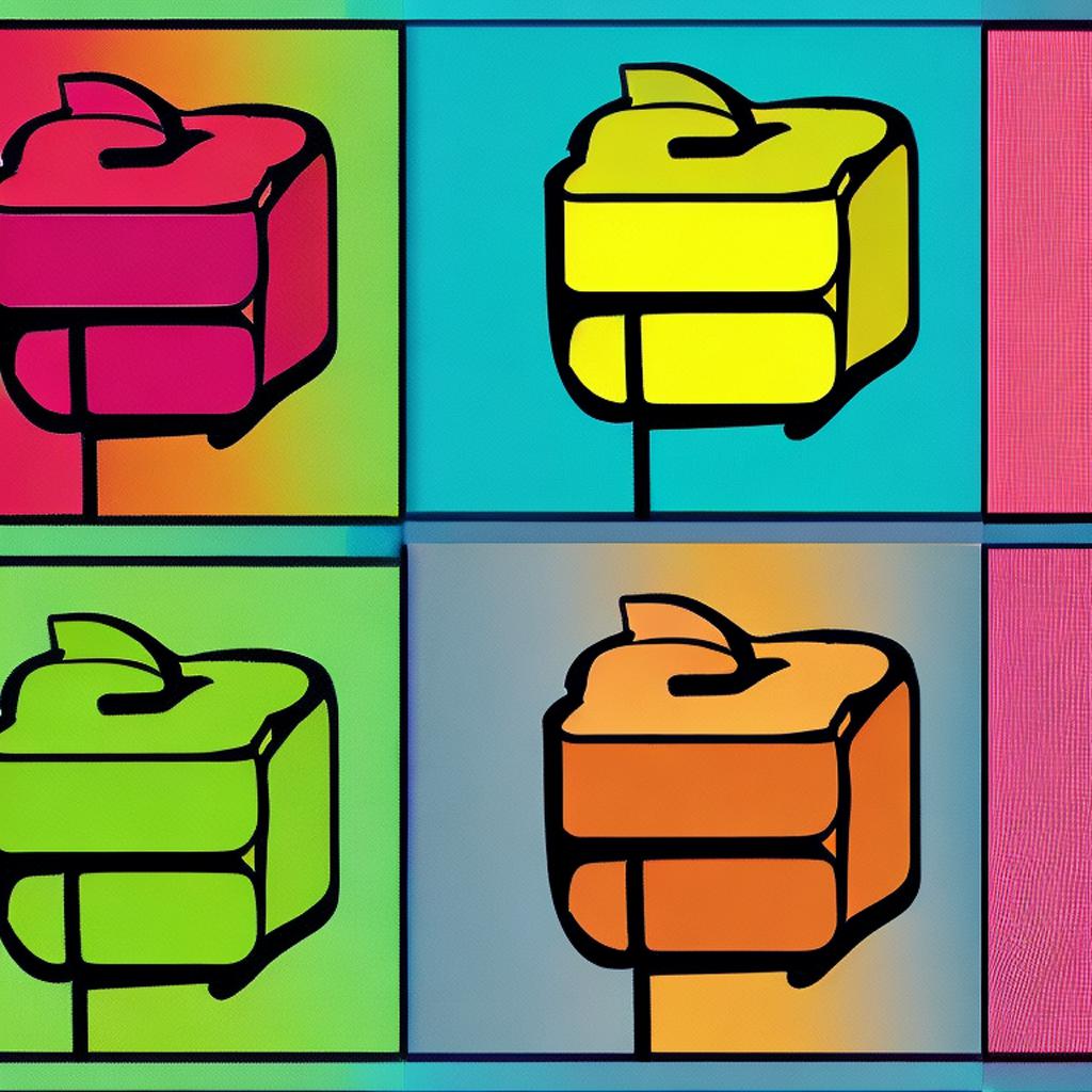 Apple logo cube by